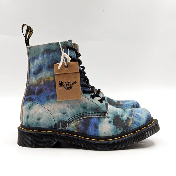 Dr. Martens Multicolor Tie-Dye Combat Boots - Picture 9 of 12